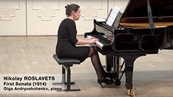 ROSLAVETS:FirstSonata(1914)(OlgaAndryushchenko)