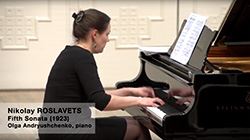 ROSLAVETS:FifthSonata(1923)(OlgaAndryushchenko)